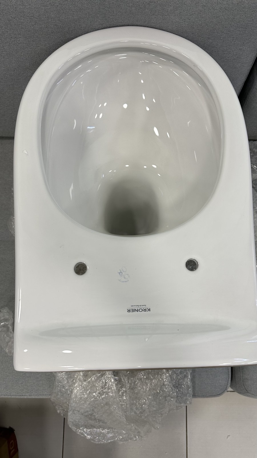 Унитаз подвесной Kroner Oker WHI533536 Rimless (KO533536WHIR) уценка цена 1050 грн - фотография 2