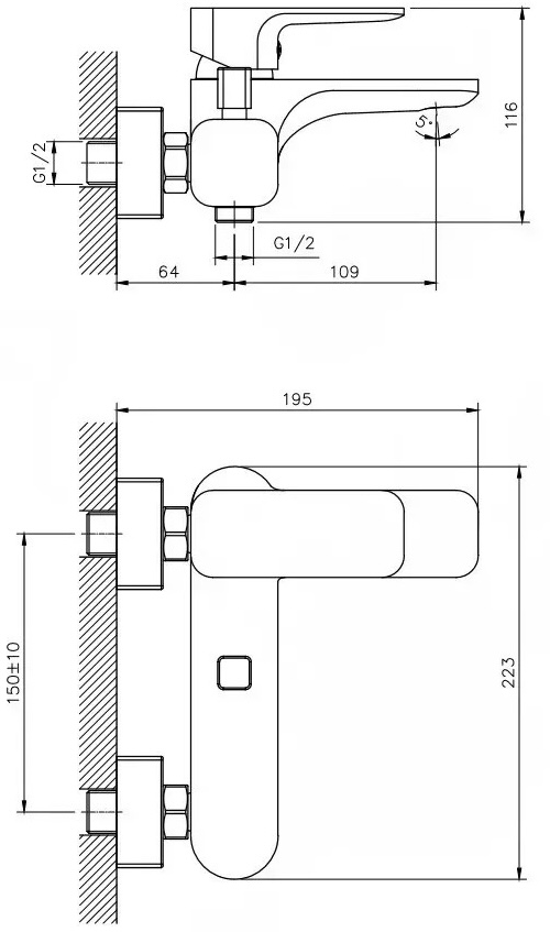 Koller Pool Trend (TR0100B) Габаритные размеры