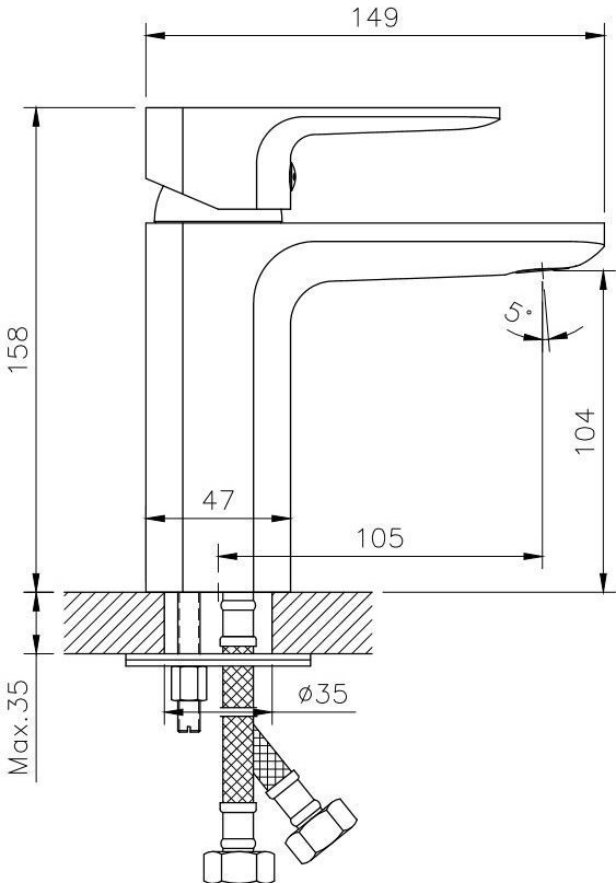 Koller Pool Trend (TR0200B) Габаритные размеры