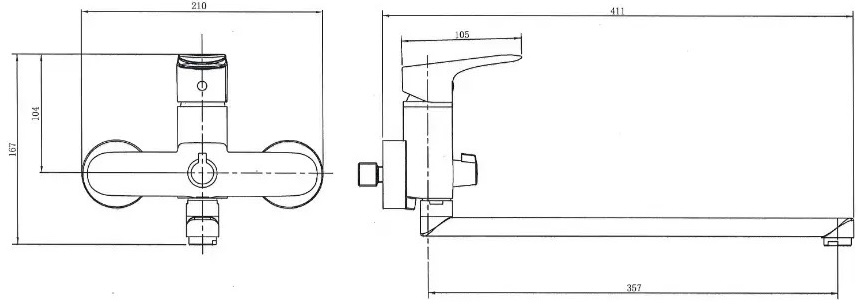Koller Pool Round Arc (RA0700) Габаритные размеры