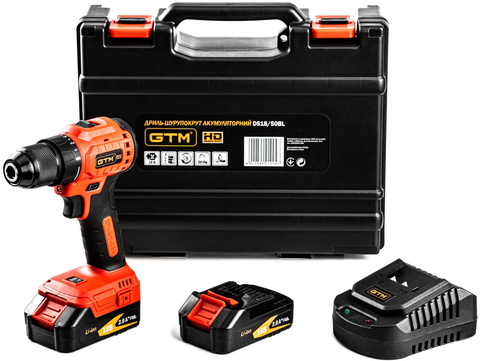 Дриль-шурупокрут GTM DS18/50BL (2897)