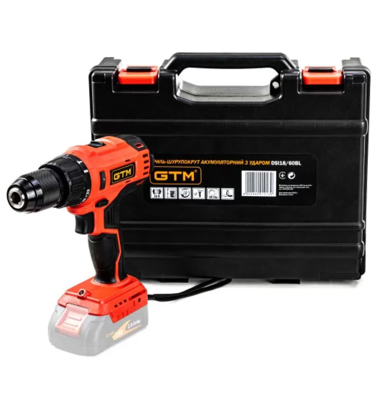 Дриль-шурупокрут GTM DSI18/60BL (3415)