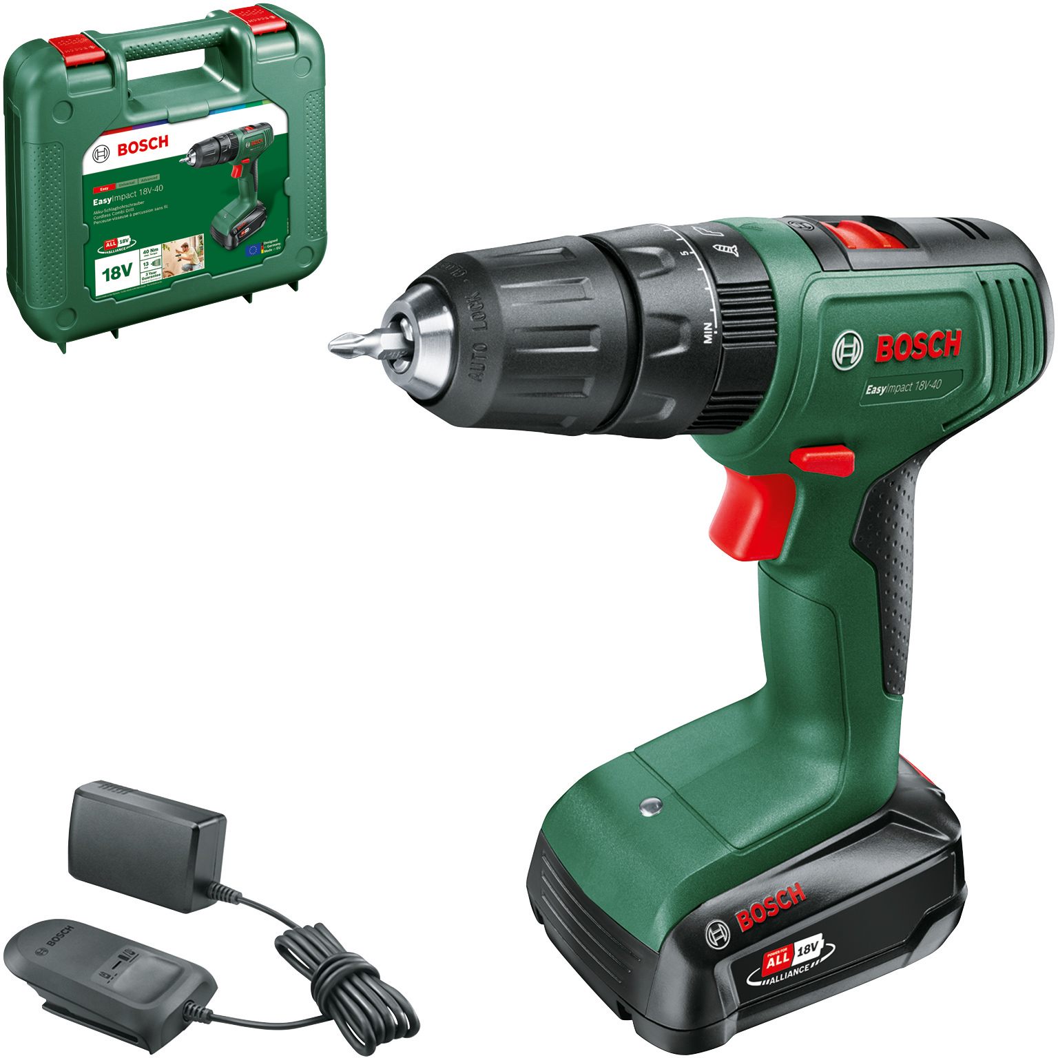 Дриль-шурупокрут Bosch EasyImpact 18V-40 (06039D8101)
