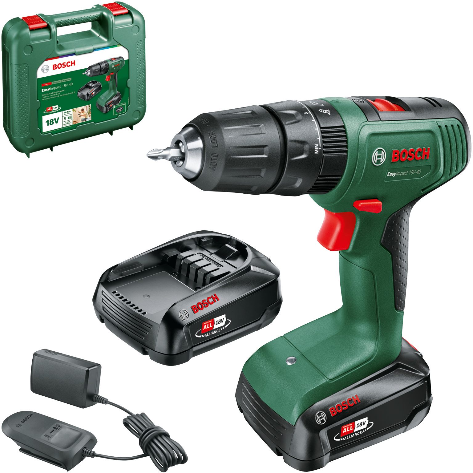 Дриль-шурупокрут Bosch EasyImpact 18V-40 (06039D8102)