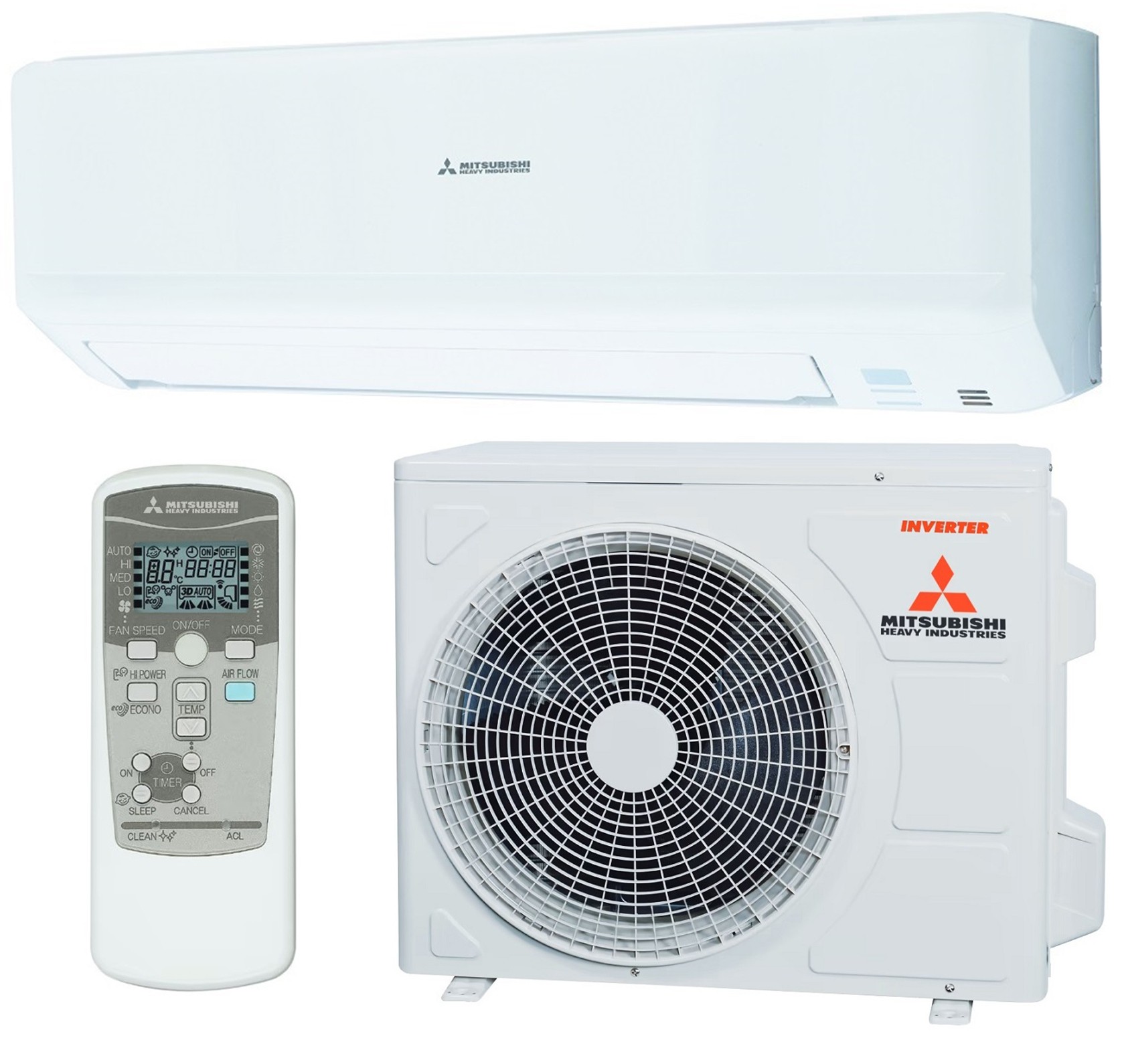 Mitsubishi Heavy Standard R32 SRK25ZSP-W/SRC25ZSP-W1