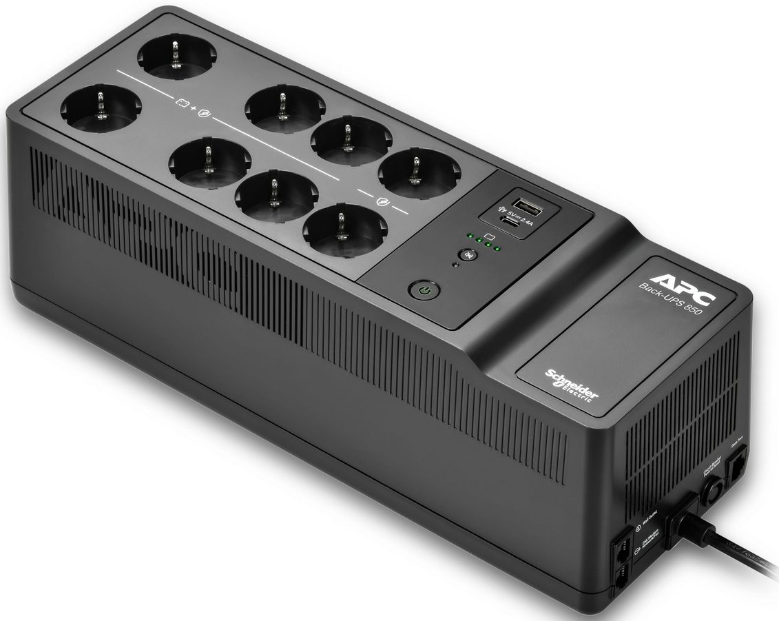 Источник бесперебойного питания APC Back-UPS 850VA, 520W (BE850G2-GR)
