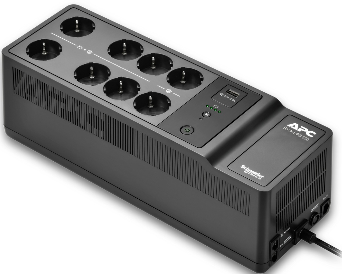 Источник бесперебойного питания APC Back-UPS 650VA, 400W (BE650G2-GR)