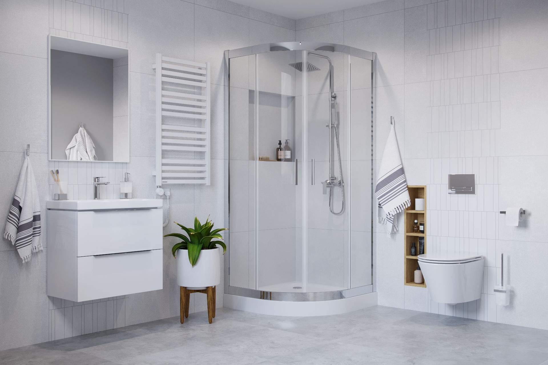 продаём Excellent Sense Compact 900x900 см белый (BREX.SEN09WHC) в Украине - фото 4
