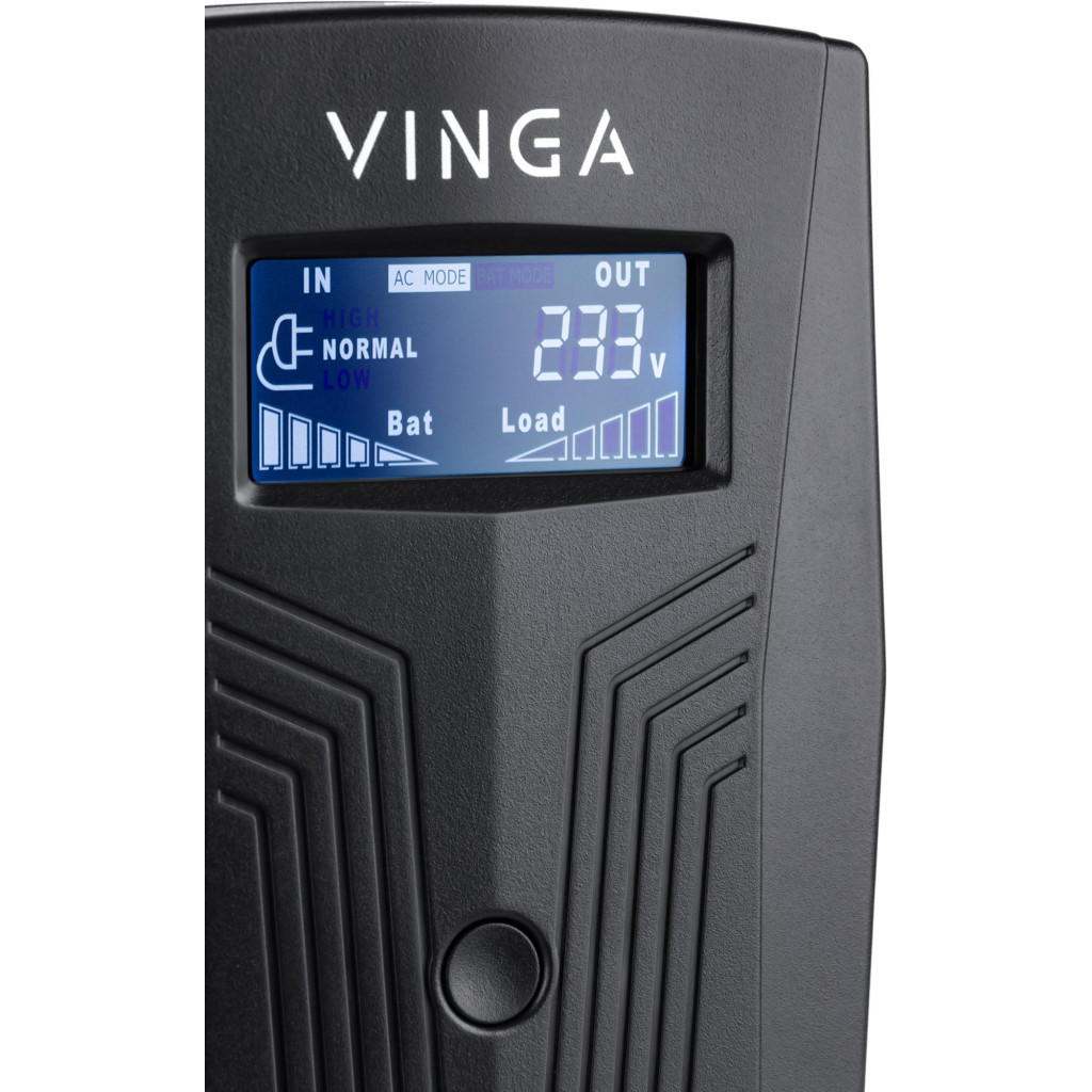 в продажу Джерело безперебійного живлення Vinga LCD 800VA (VPC-800PU) - фото 3