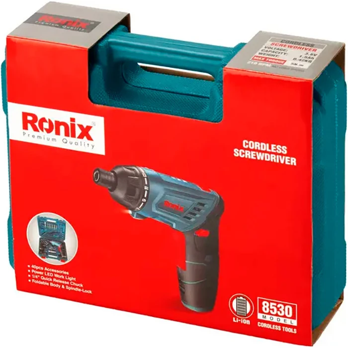 Аккумуляторная отвертка Ronix 8530 характеристики - фотография 7