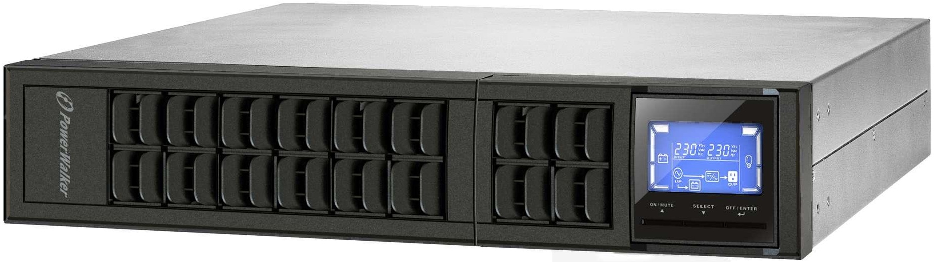 Источник бесперебойного питания PowerWalker VFI 3000 CRM LCD (10122002) цена 41449 грн - фотография 2