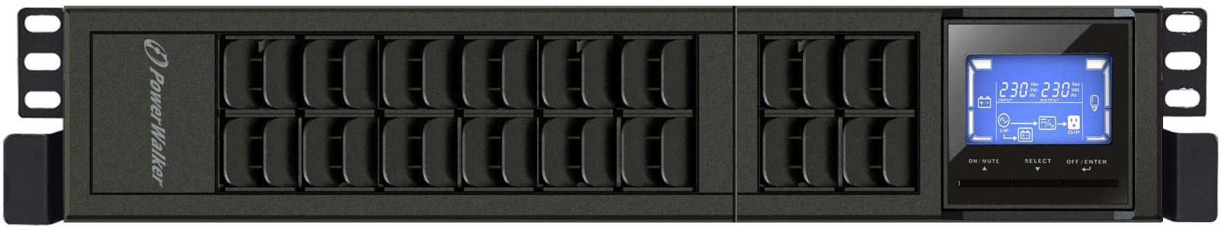 в продажу Джерело безперебійного живлення PowerWalker VFI 1000 CRM LCD (10122000) - фото 3