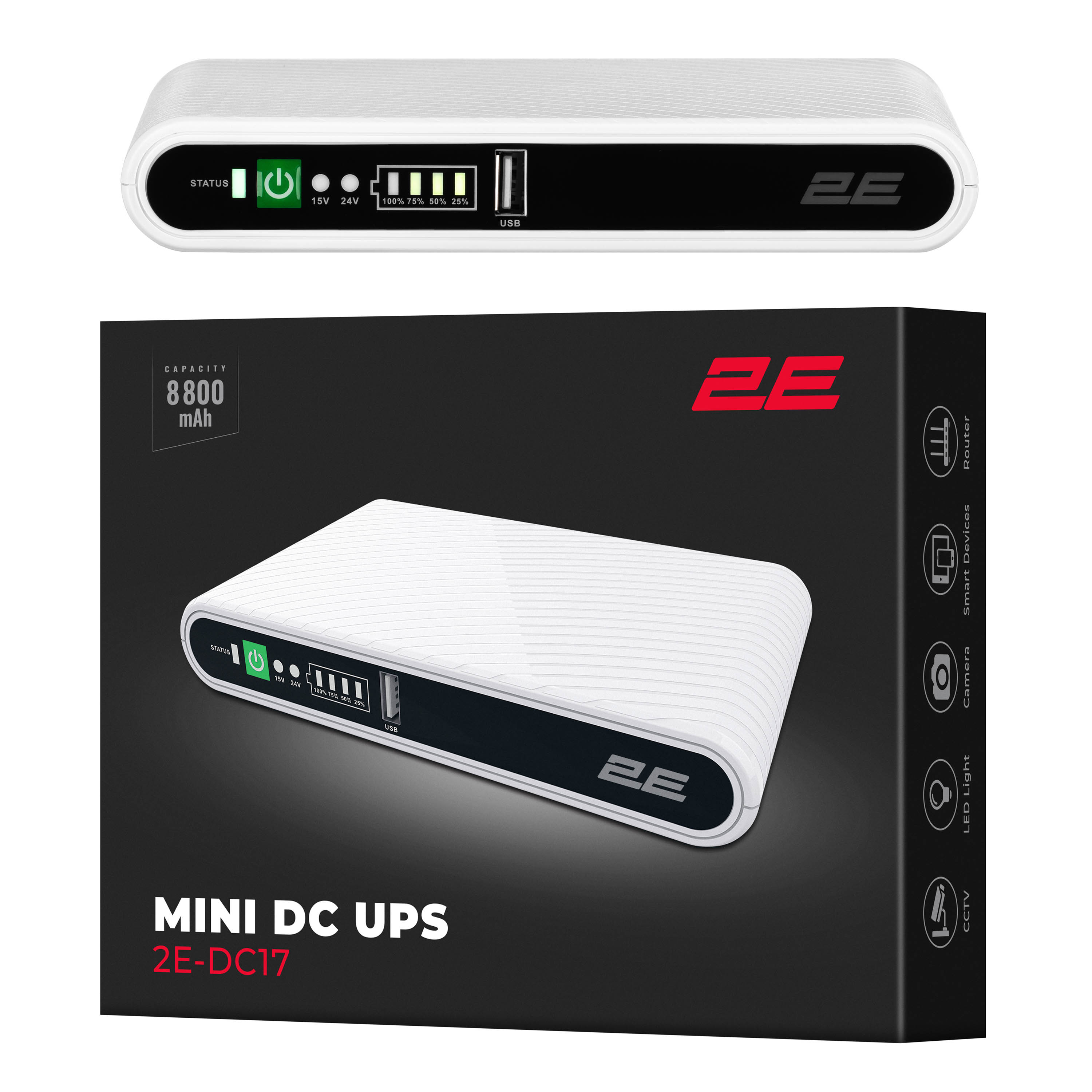 Источник бесперебойного питания 2E Mini DC 17W (2E-DC17) внешний вид - фото 9