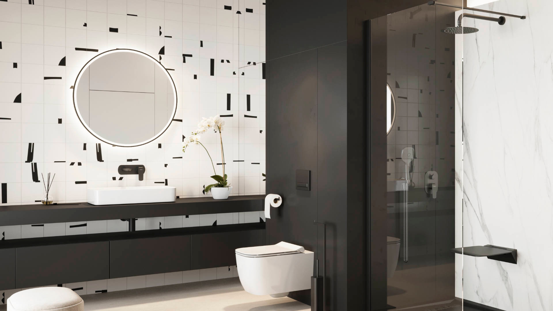в продажу Дзеркало Excellent Corido 80 см чорне (DOEX.CO080.BL) - фото 3