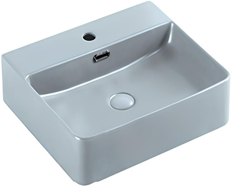 Умывальник Kroner Iris Ceramic 50x42 см Matt light grey