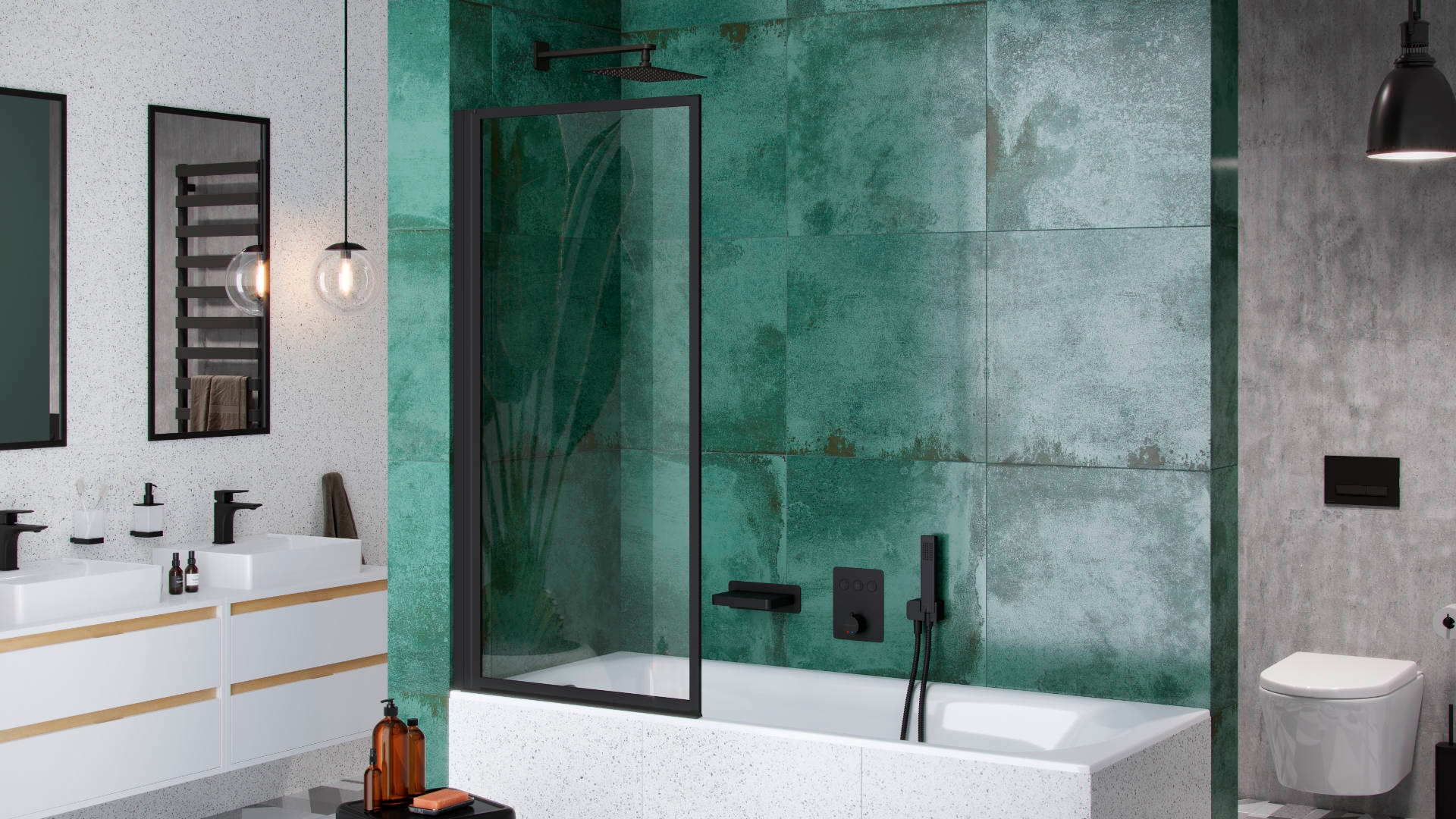 в продажу Дзеркало Excellent Kuadro 100x50 см чорне (DOEX.KU100.050.BL) - фото 3