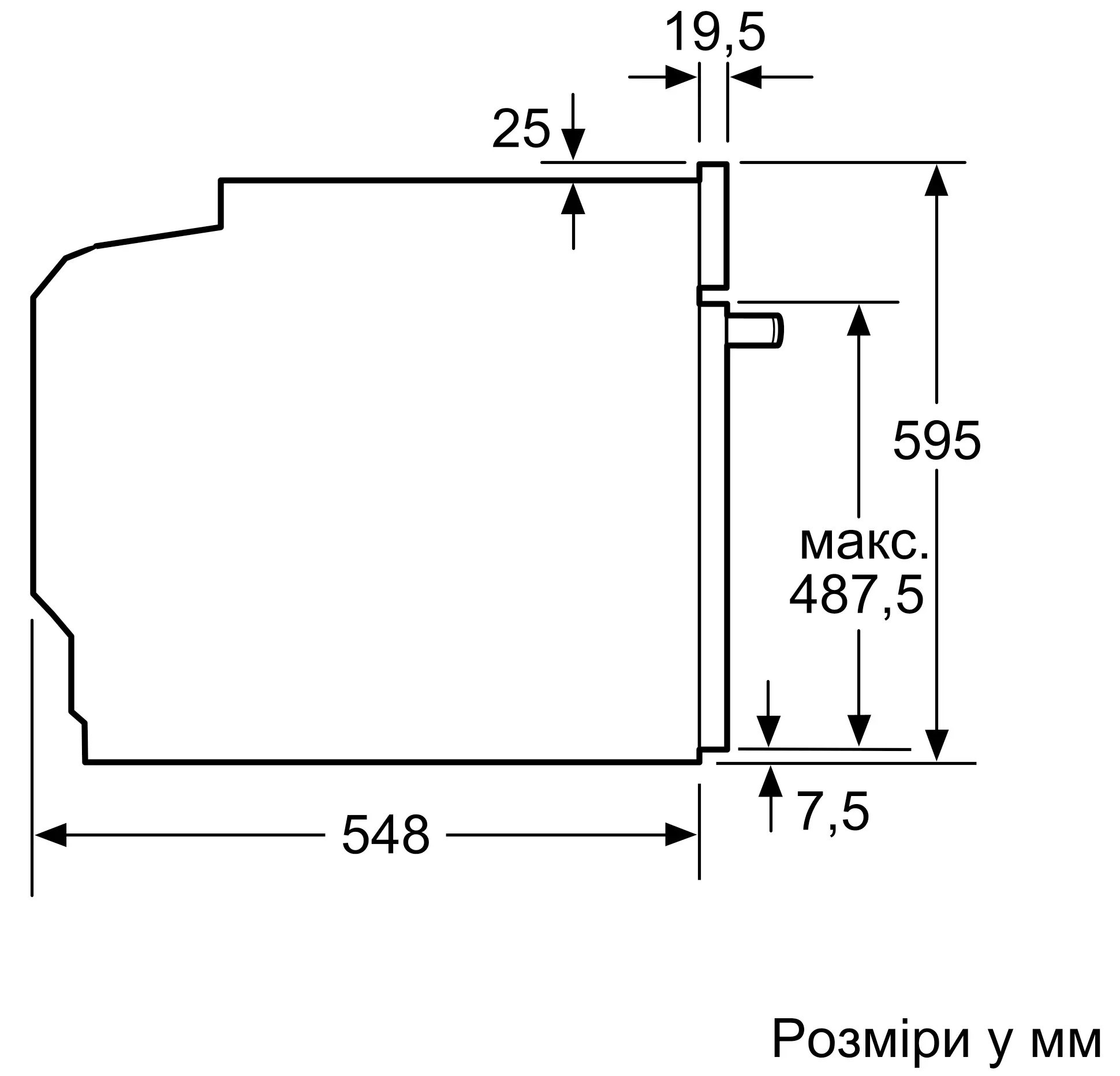 Siemens HJ852GYB0T Габаритные размеры
