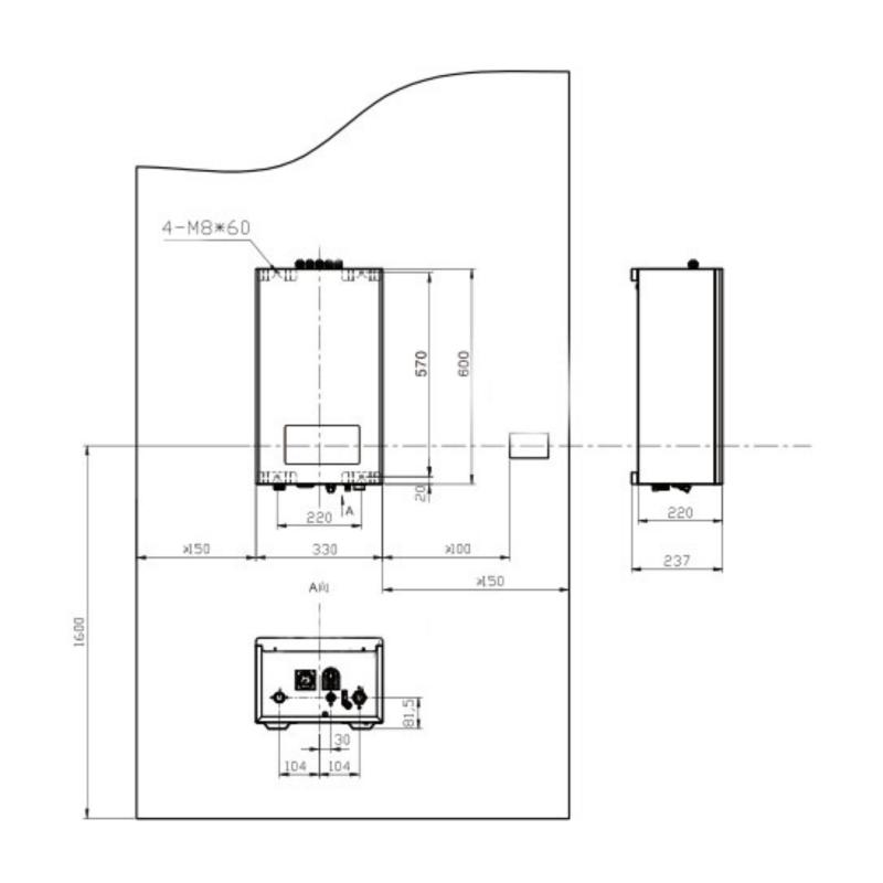 Thermo Alliance 18 кВт 380V Габаритні розміри