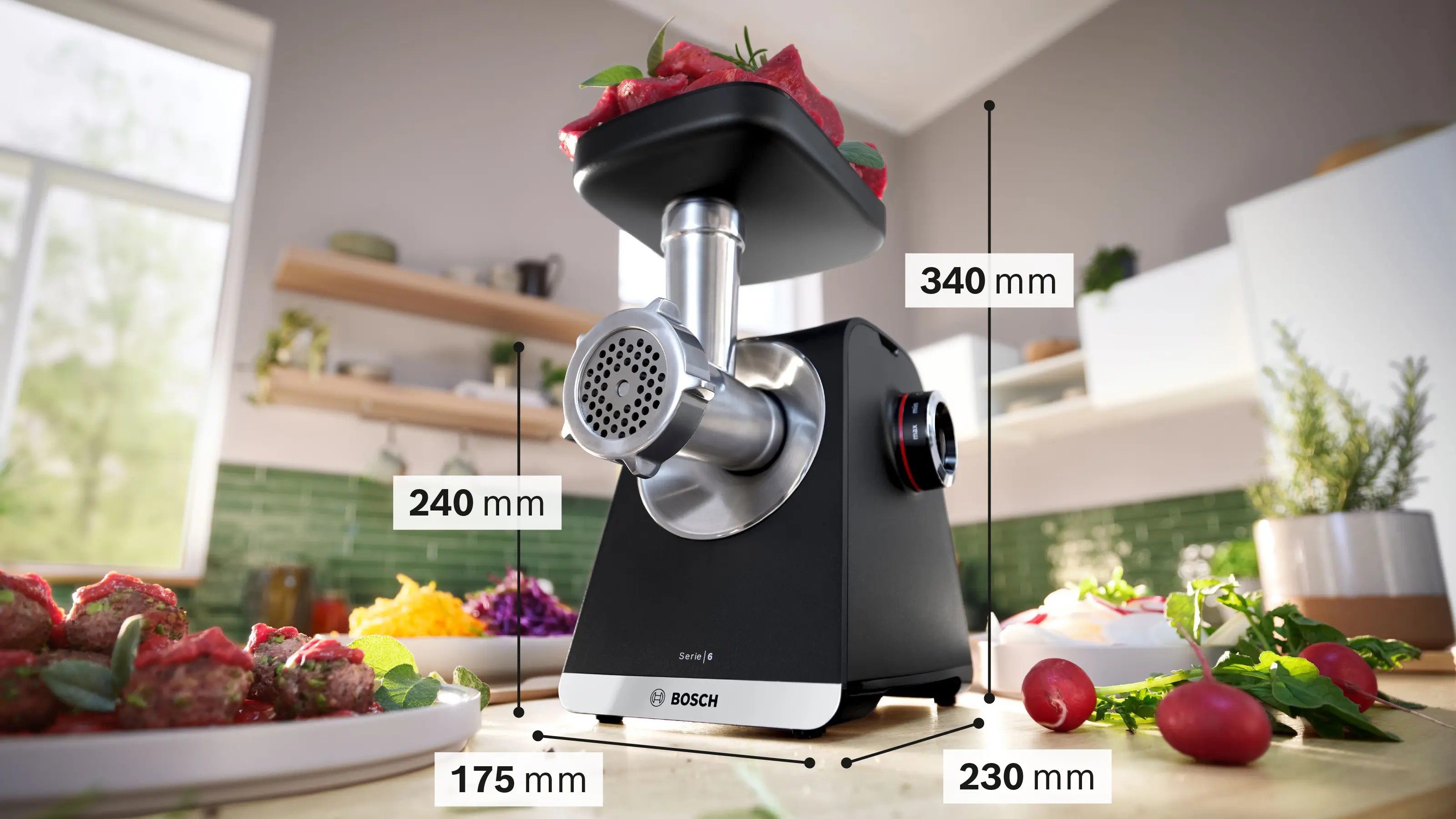 Електром'ясорубка Bosch MFWS660B ціна 7999 грн - фотографія 2