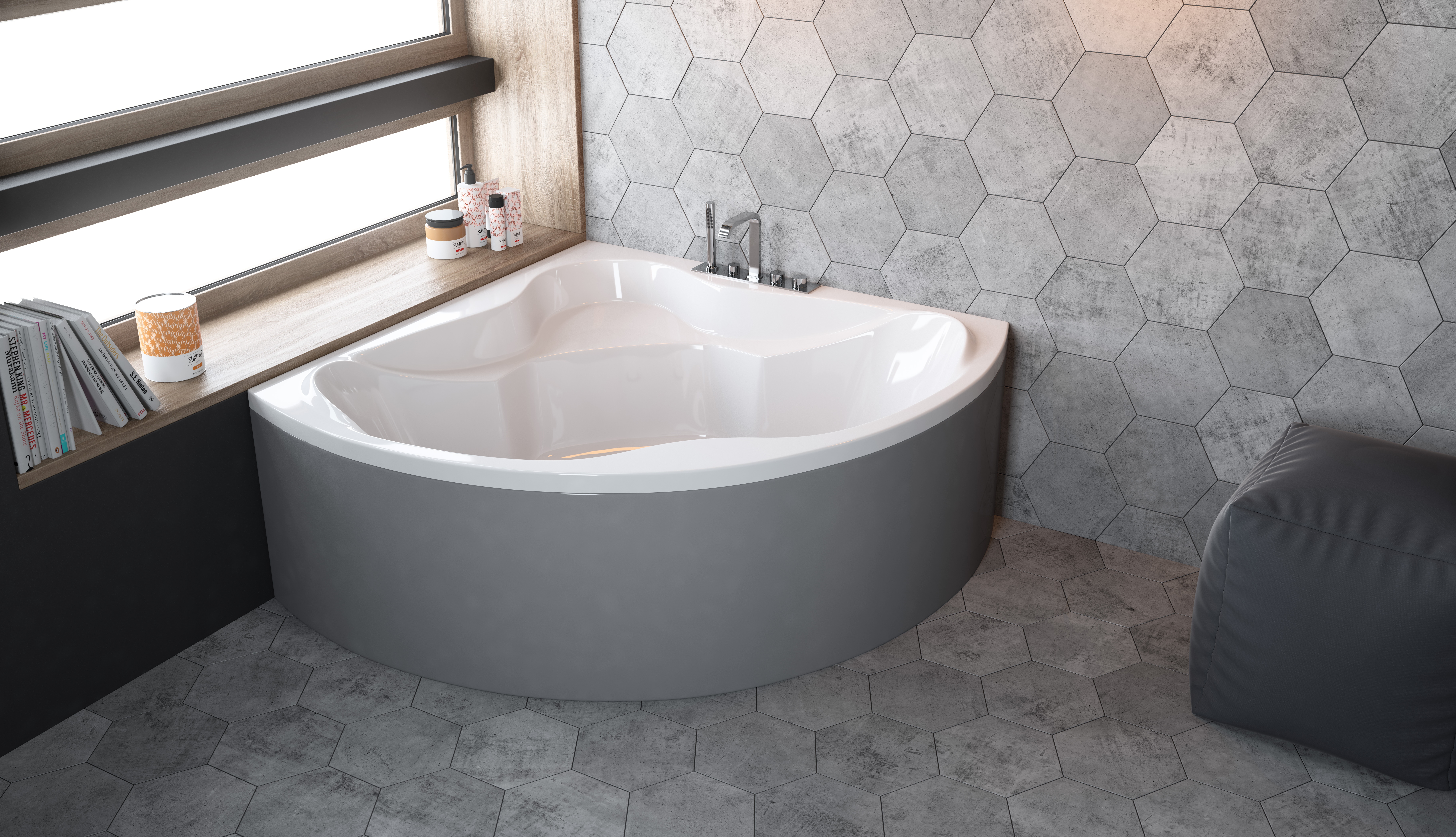 Ванна Radaway Keria 150x150 (WA1-37-150x150US) ціна 29524 грн - фотографія 2
