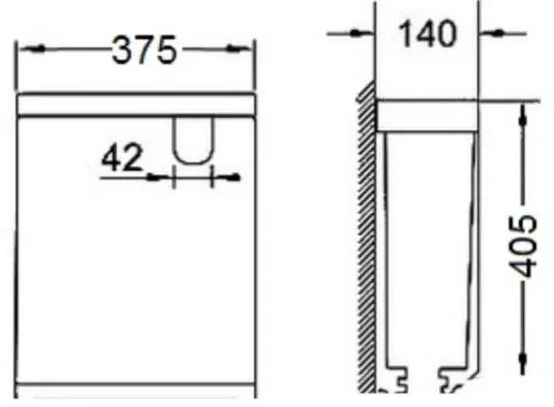 Q-Tap Stork (QT15222178W2) Габаритные размеры