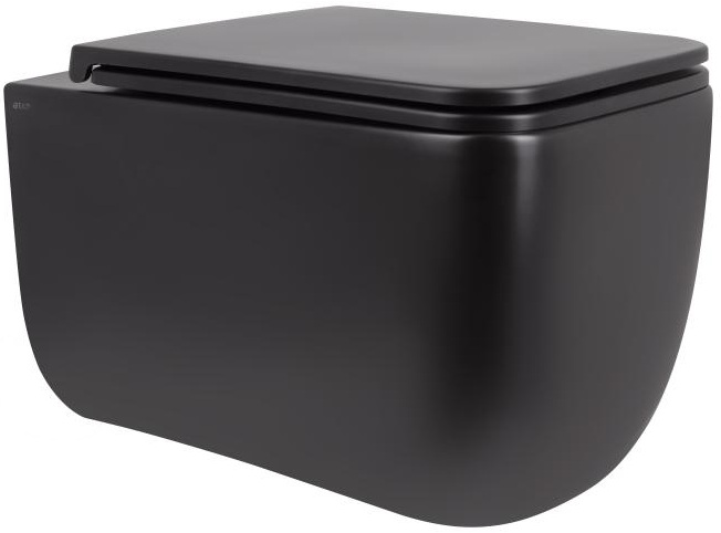 Унитаз подвесной Q-Tap Gemini с сиденьем Soft-close (QT2533076EUQMB)