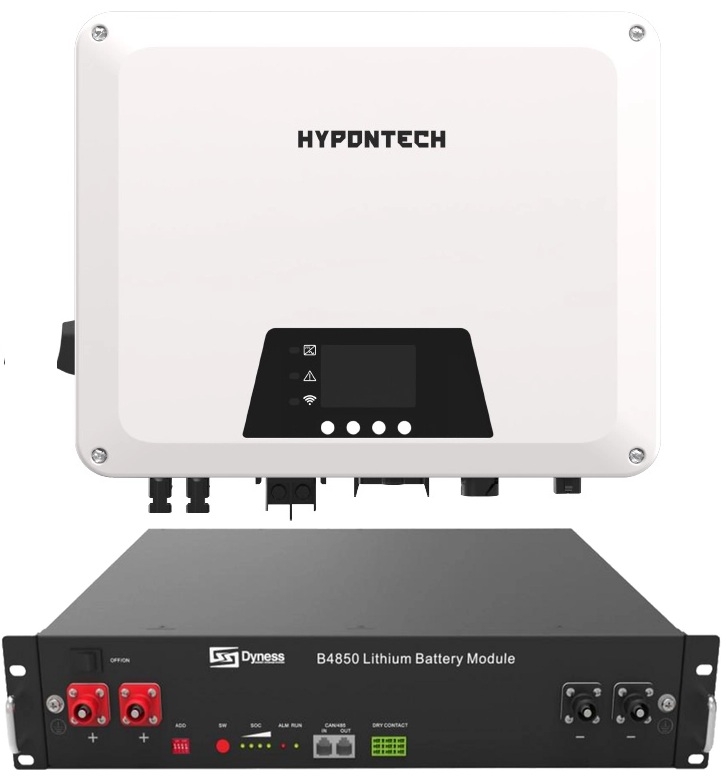 Hypontech HES-3680 3,68 kW + Dyness B4850, 48V, 2.4 kWh