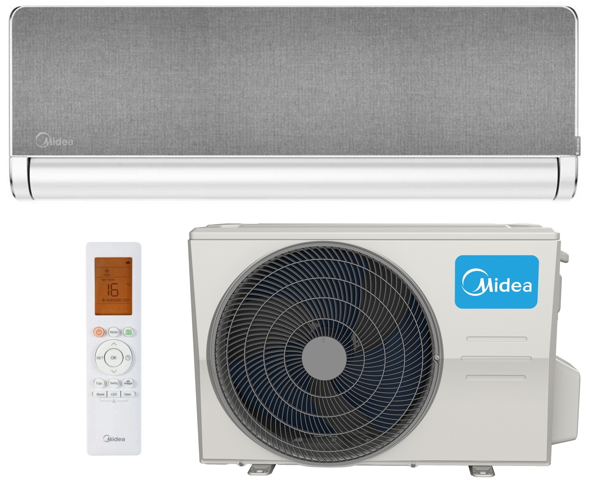 Кондиционер Midea 9 тыс. BTU Midea PenroseAir Silver MSXT-09HRFN8-SILVER-I/MSXT-09HRFN8-O