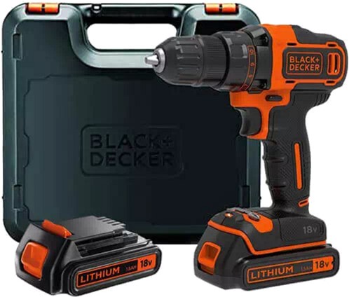 Дриль-шурупокрут Black&Decker BDCDD186KB ціна 4529 грн - фотографія 2