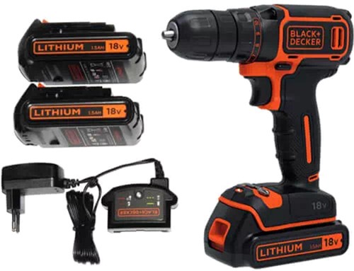 в продажу Дриль-шурупокрут Black&Decker BDCDD186KB - фото 3