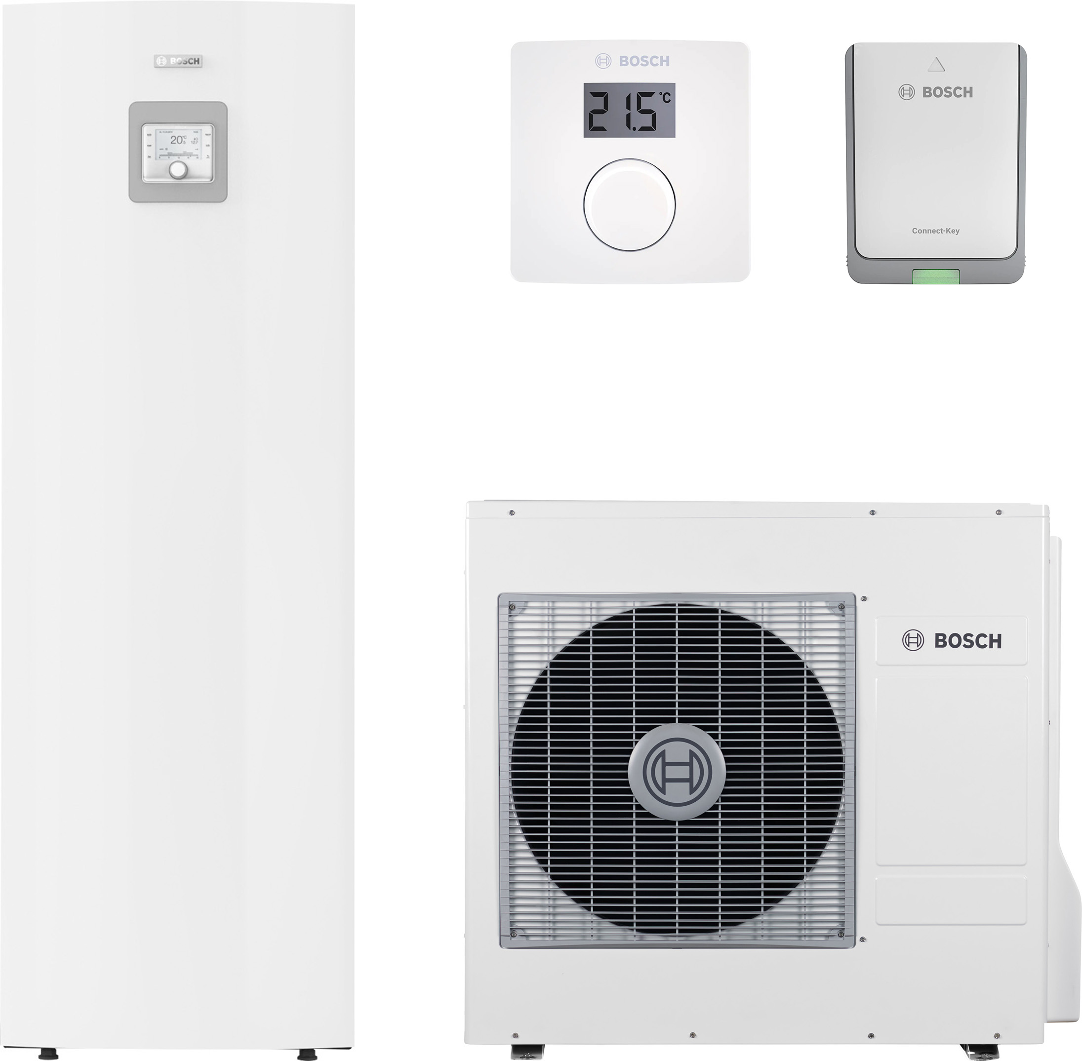 Тепловой насос Bosch Compress 3400i AWMS 10, система управления CR10, коммуникационный модуль K30