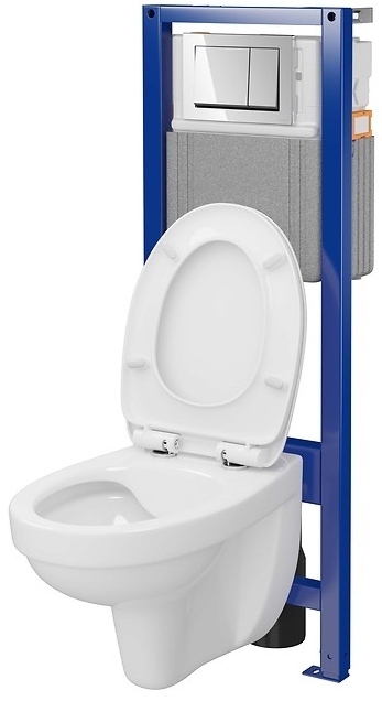 Комплект инсталляции с унитазом Cersanit C44: System 40 Mech + Cersania 414 + Enter II (S701-824) цена 8999 грн - фотография 2