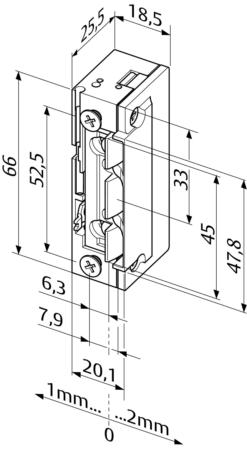 Effeff 118E.13 - A71 ProFix 2, FaFix Габаритные размеры
