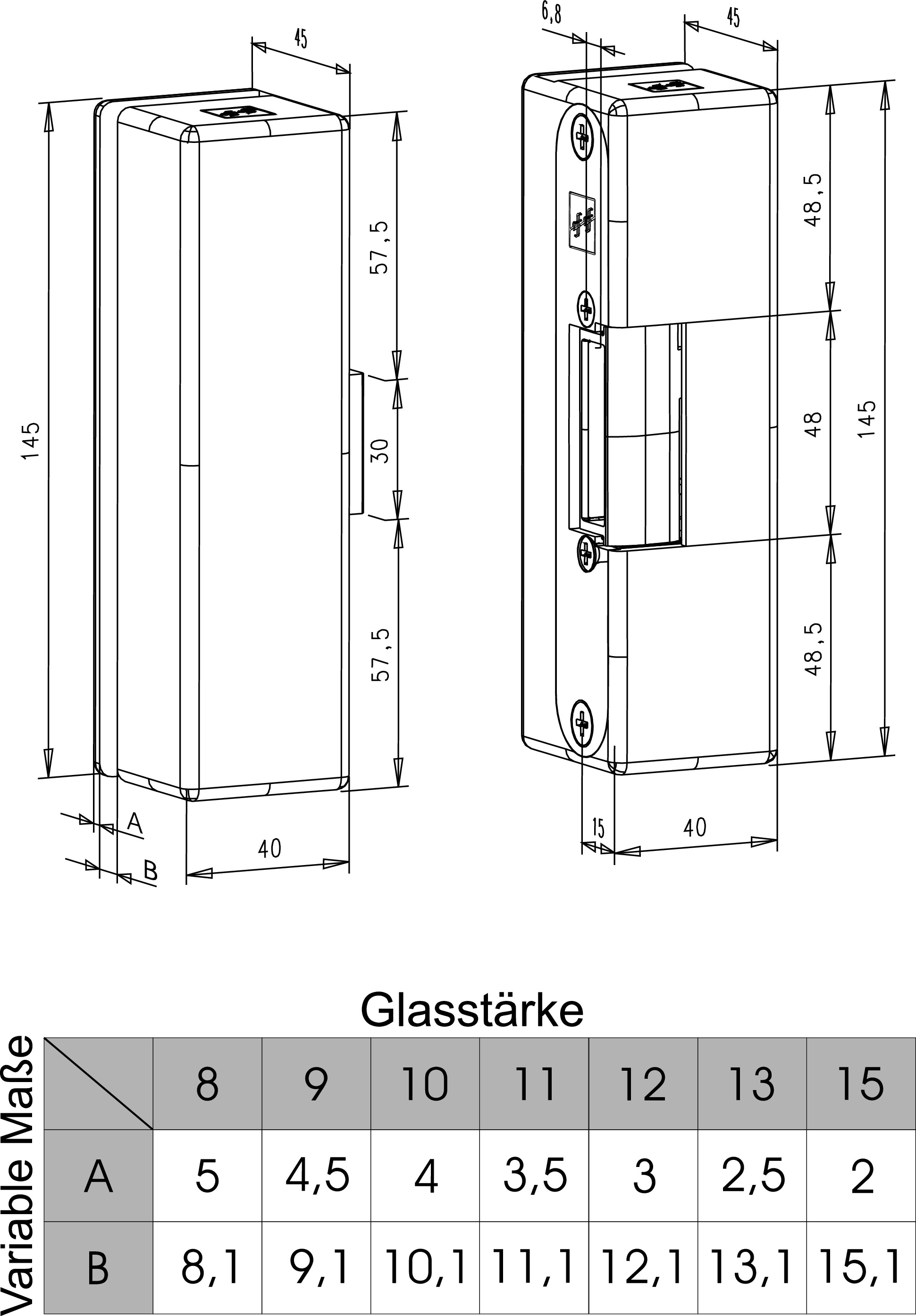 Effeff 9314VGL10 - E31 Габаритные размеры