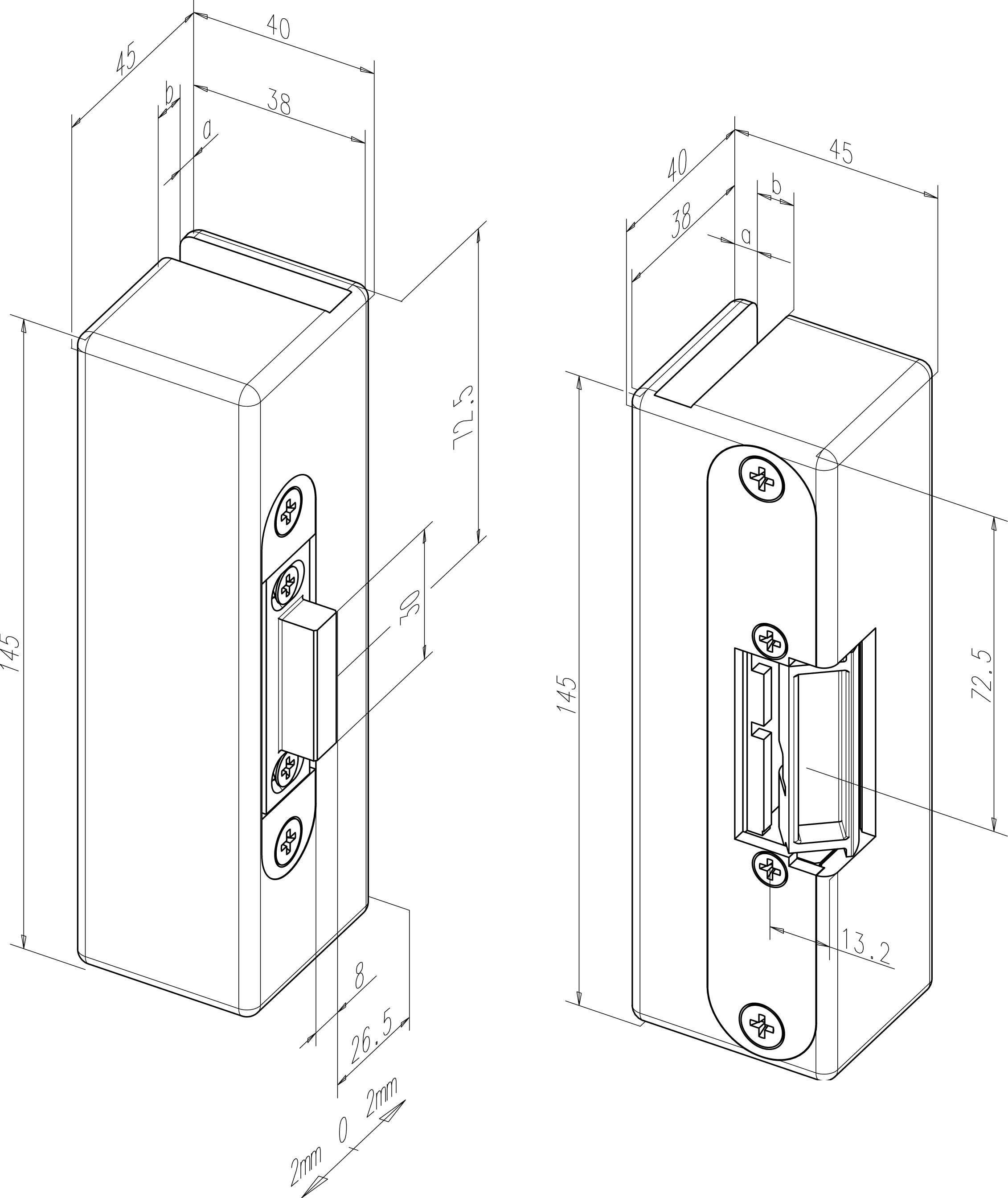 Effeff 9314VGL12 - E31 Габаритные размеры