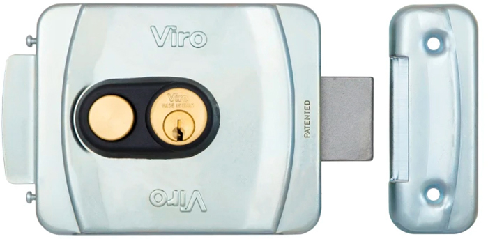 Електрозамок Viro V9083.0794P BS50/80мм T1/T2 Gray (VIR-30.9083.0794P000)
