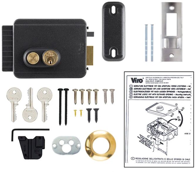 Електрозамок Viro V97 8973.0712.2 BS50/80мм T4 Anthracite (VIR-30.8973.07122469) характеристики - фотографія 7