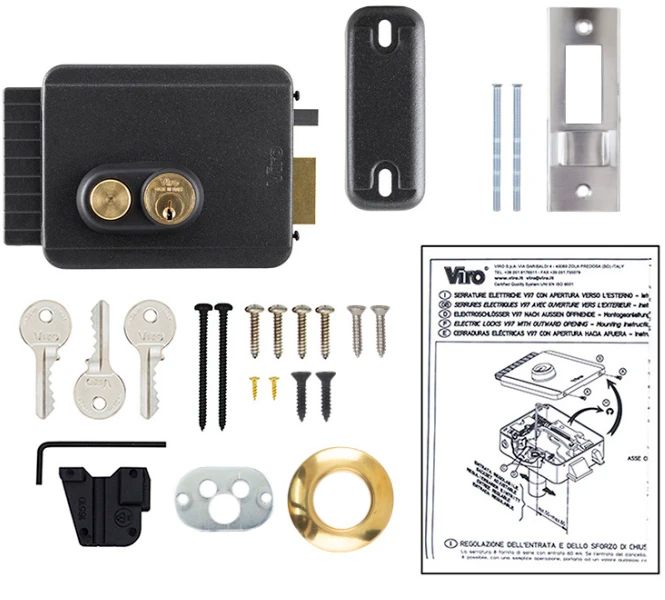 Електрозамок Viro V97 8973.0712.1 BS50/80мм T3 Anthracite (VIR-30.8973.07121469) характеристики - фотографія 7