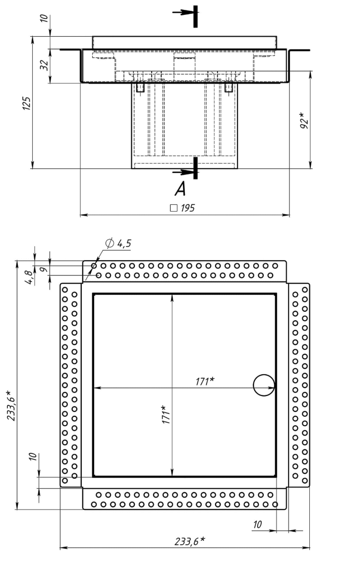Sava MP-100 Black Габаритні розміри