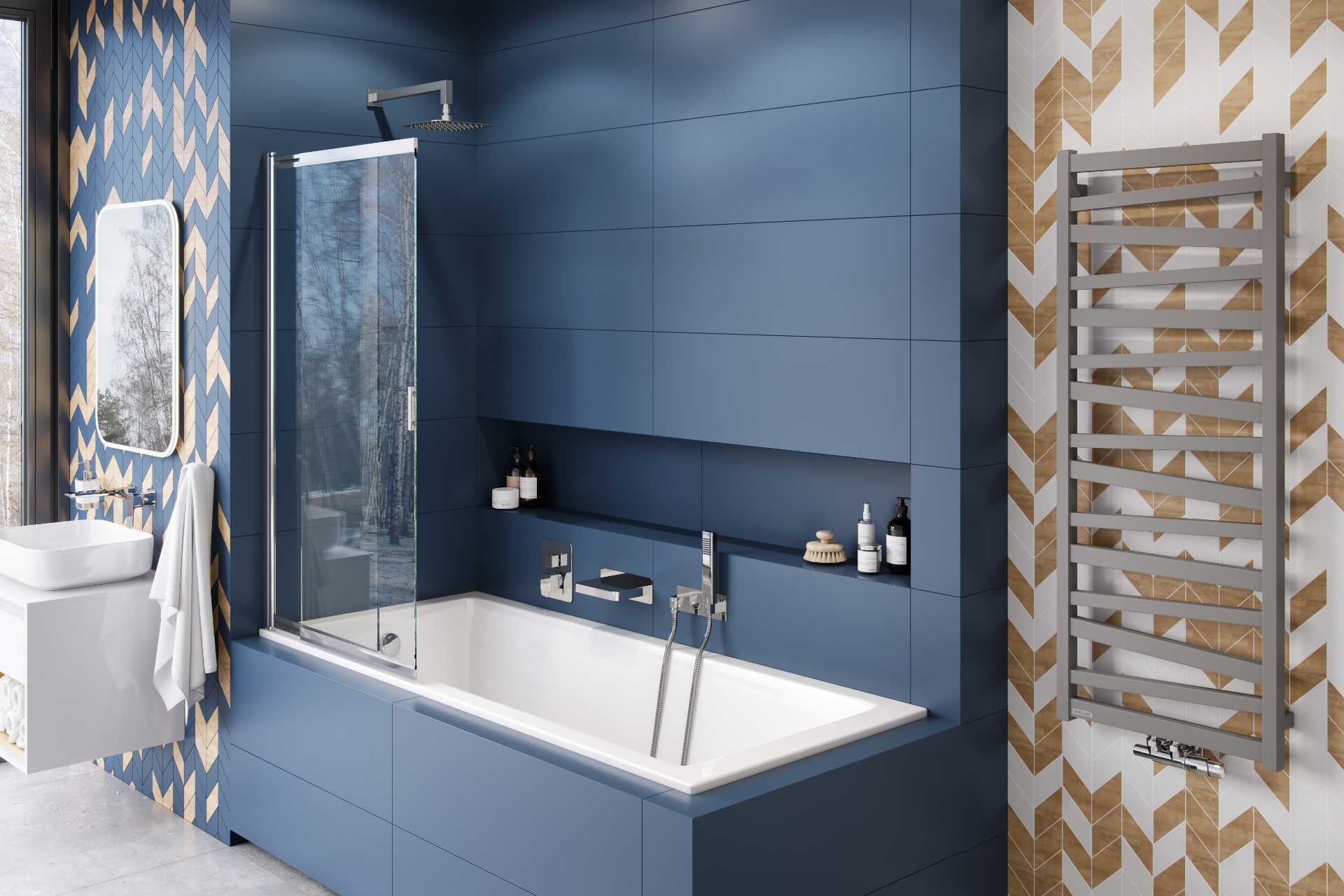 в продаже Полотенцесушитель Excellent Italic 131x50 см, серый (GREX.IT131.GR) - фото 3