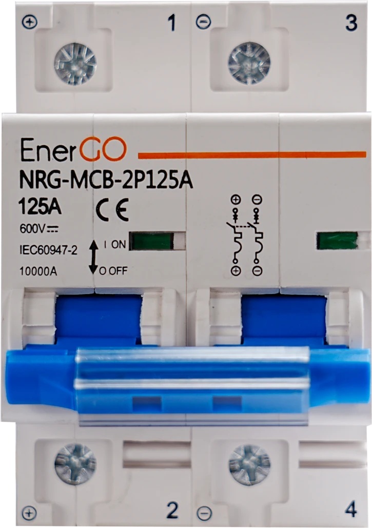 Автоматический выключатель EnerGo NRG-MCB-2P125A