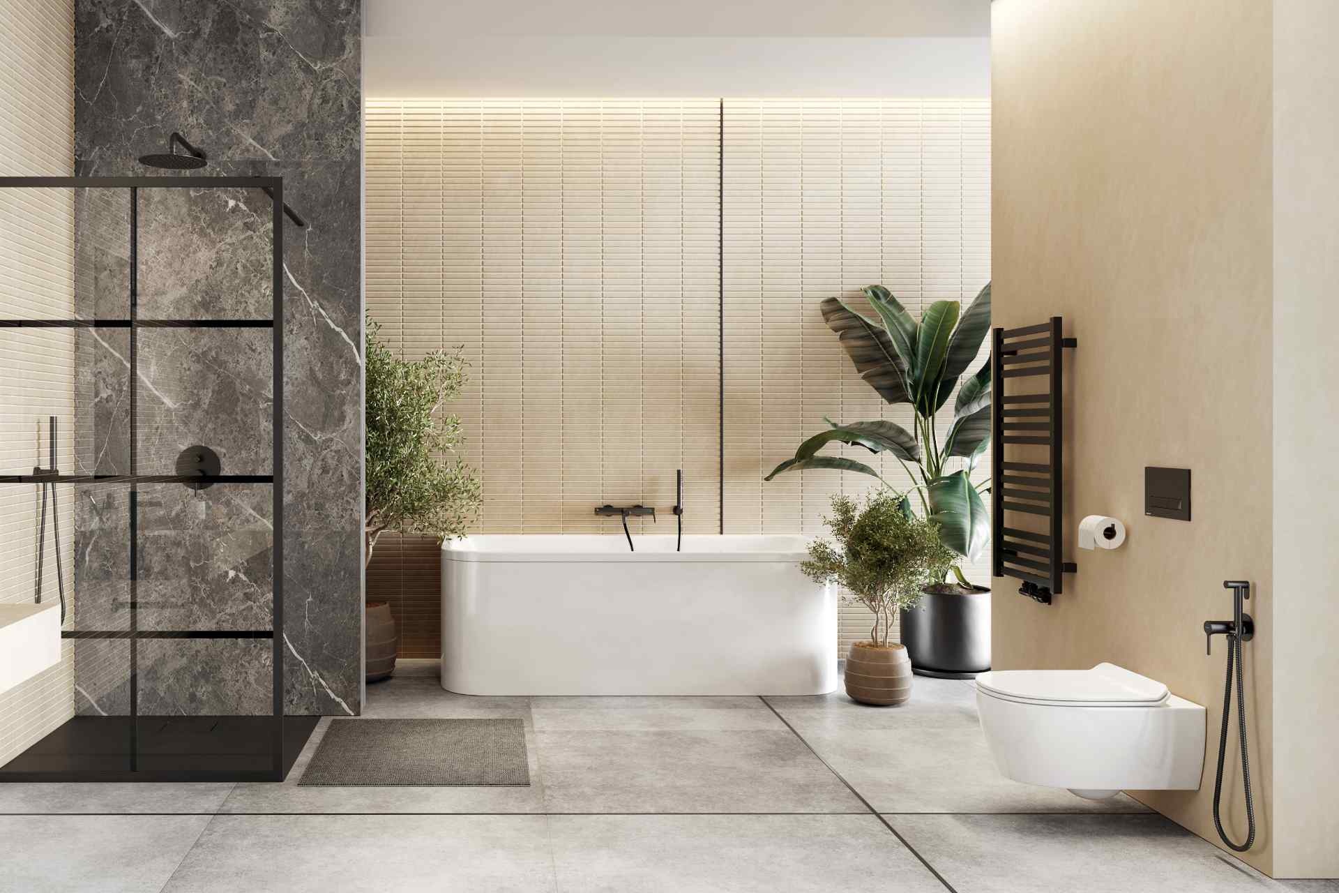 в продажу Рушникосушка Excellent Horos 96x50 см, чорна (GREX.HO96.BL) - фото 3