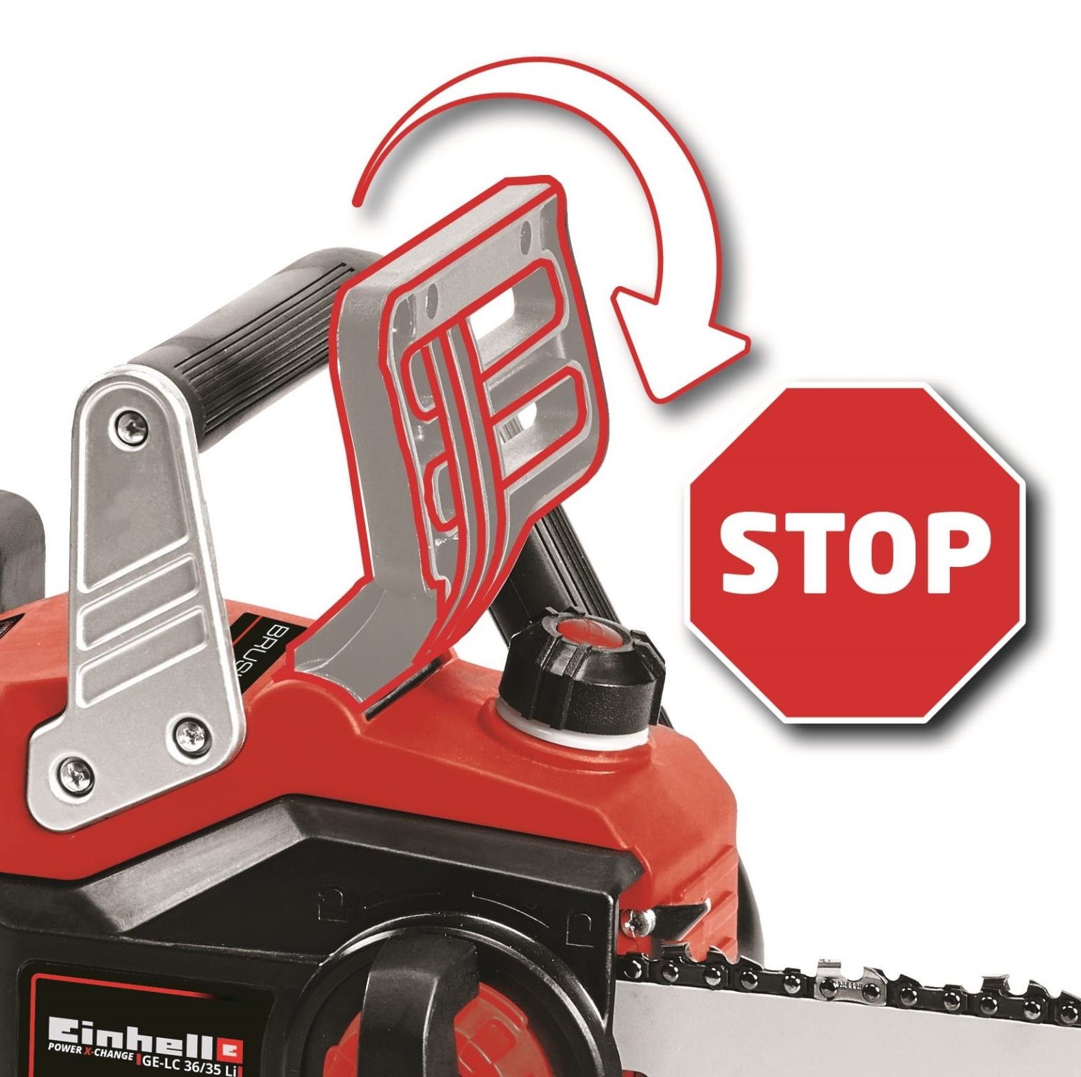Цепная пила Einhell GE-LC 36/35 Li-Solo (4501780) инструкция - изображение 6