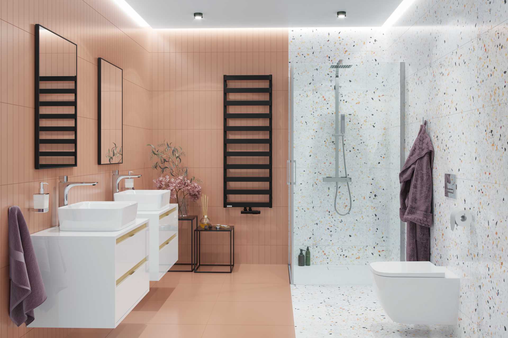 в продаже Полотенцесушитель Excellent Meteor 137x50 см, черный (GREX.ME137.BL) - фото 3