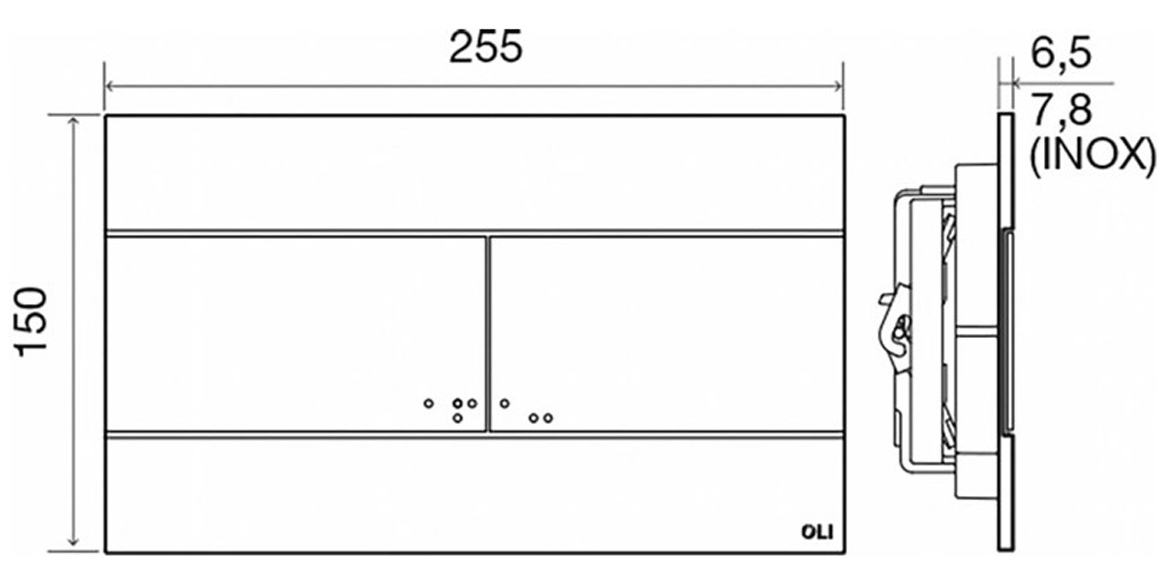 Oli Oli120 + 659056 Slim (888780) Габаритні розміри