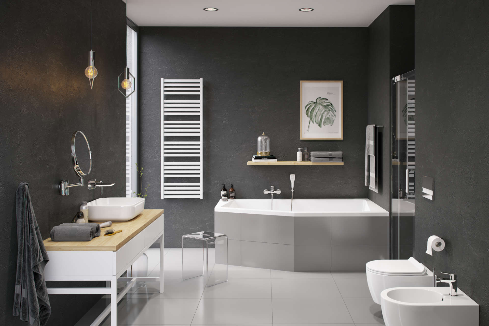 в продаже Полотенцесушитель Excellent Horos 146x50 см, белый (GREX.HO146.WH) - фото 3