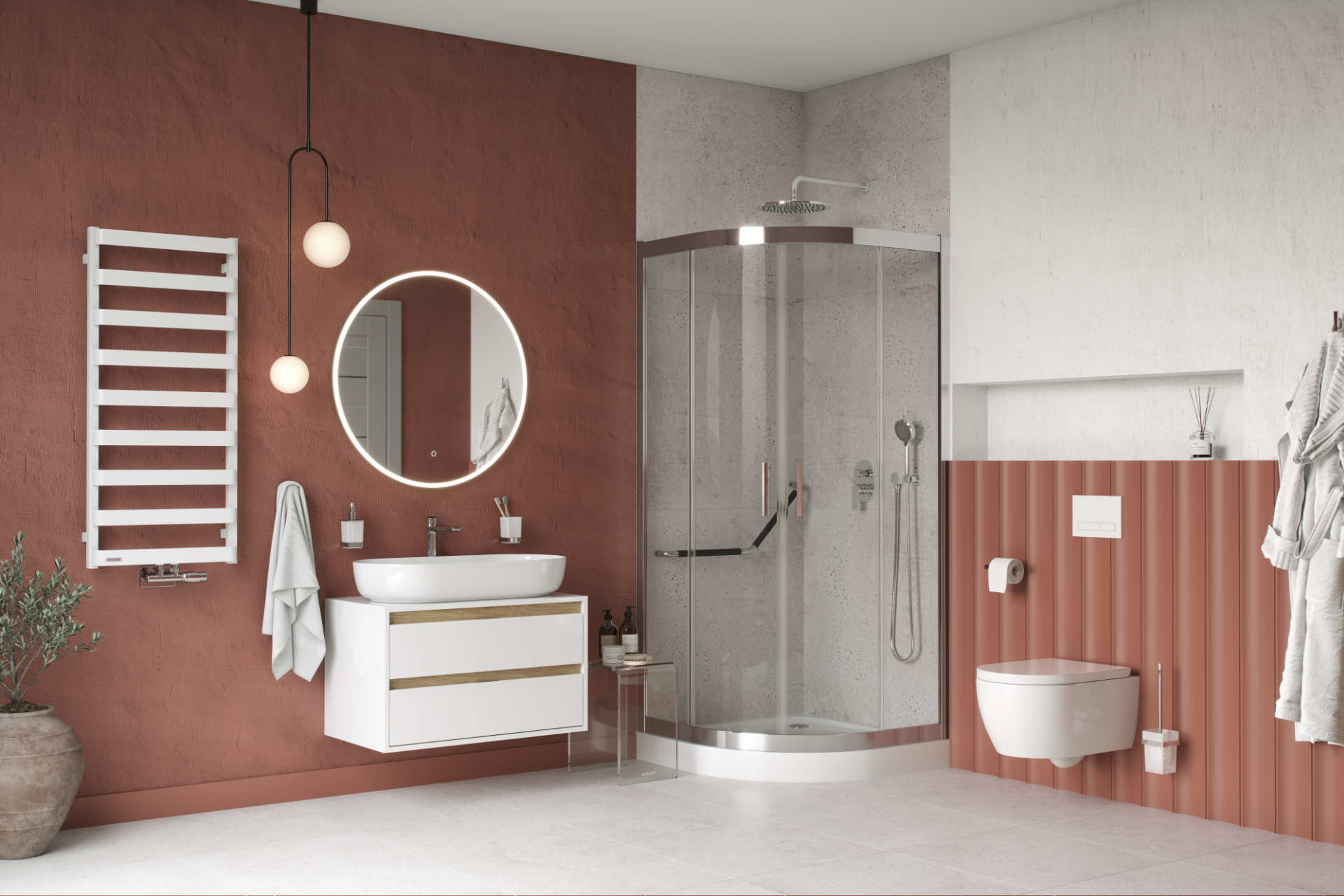 в продаже Полотенцесушитель Excellent Meteor 111x50 см, белый (GREX.ME111.WH) - фото 3