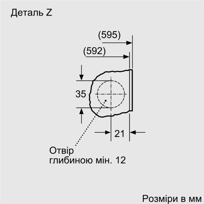 Bosch WIW24342EU Габаритные размеры