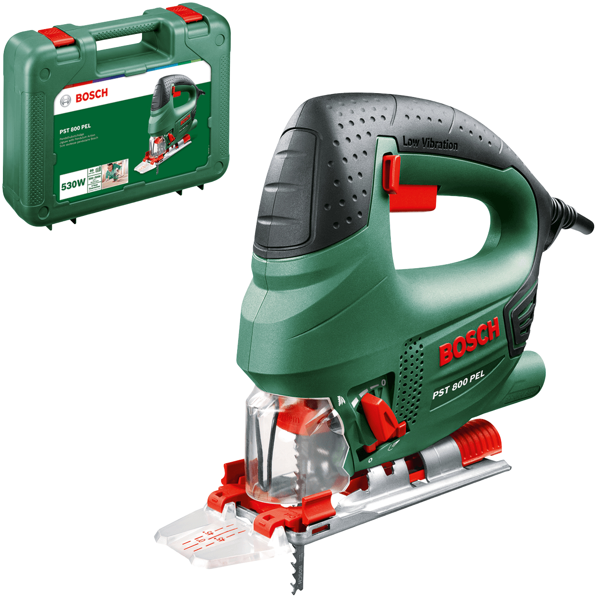Электролобзик Bosch PST 800 PEL (06033A0120) цена 3750 грн - фотография 2