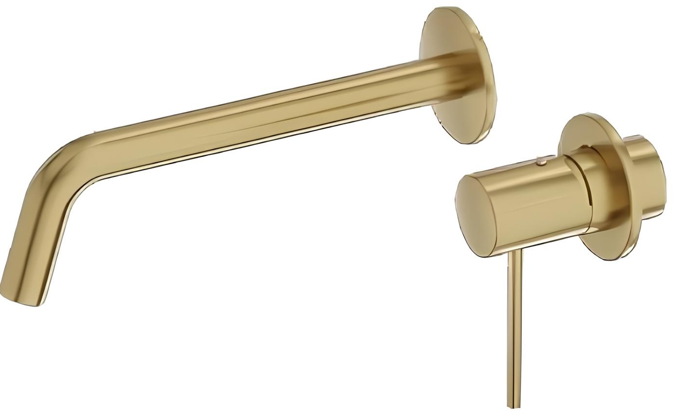 Смеситель для умывальника Lavita Orion brushed gold (5900378341475)